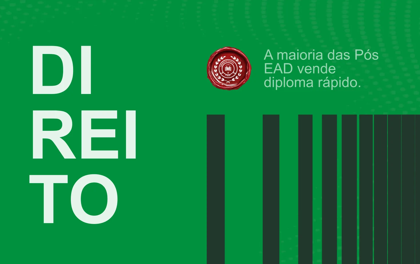 Card da área Direito no site FINSP